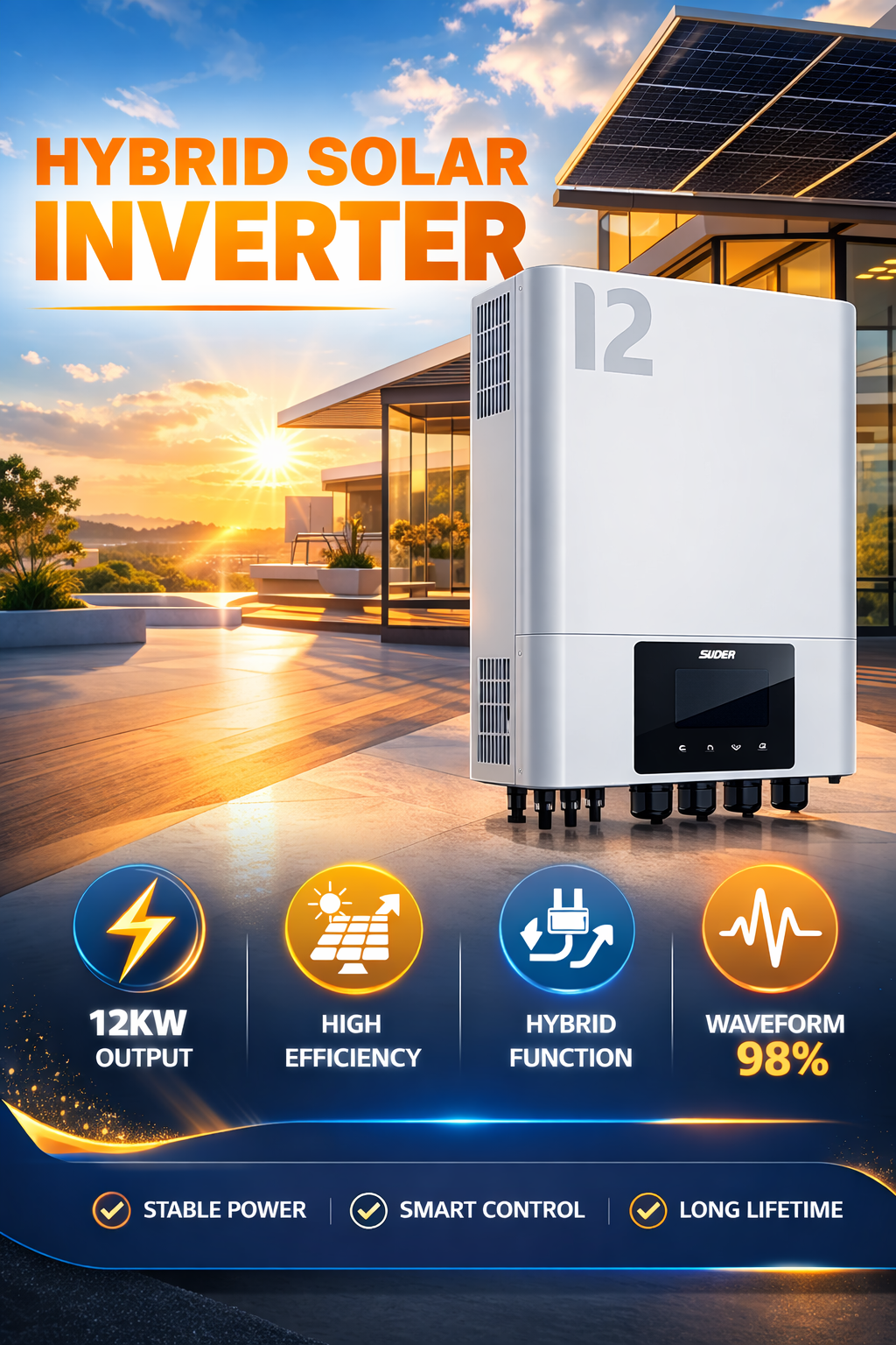 Biến tần Inverter Souer Hybrid VMS-V-12K-48HG-12kW