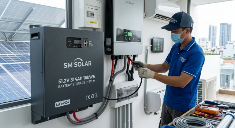 Pin lưu trữ lithium 16kW giá bao nhiêu Chi phí lắp đặt trọn gói